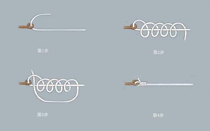 路亚铅头钩线组绑法图解